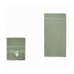 Cleafe-asciugamano Da Bagno Ospite In Cotone Morbida 30 X 50 Cm 65gr Colore Verde 79490 -