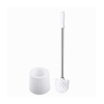 Cleafe-portascopino Con Effetto Rattan Bianco Per Bagno Wc Toilette Con Scopino 79823 -