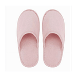 Cleafe-coppia Pantofole Ciabatte Bagno Chiuse In Tessuto Rosa Taglia 35-40 Stanza 79685 -