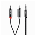 Maxtech-cavo Audio Da Aux 3,5mm A 2xrca Maschio Stereo Adattatore 1.5mt 4d Sound Aux-r01 -