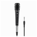 Maxtech-microfono Con Cavo Jack 6.5mm 2mt Amplificatore Per Karaoke Eventi Fm-570 Mic-12 -