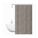 Cleafe-tenda Doccia Vasca Bagno Effetto 3d Nido D'ape Tortora 180x200 Cm 12 Ganci 87603 -