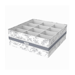 Cleafe-organizer Per Armadio 12 Scomparti Scatola Salvaspazio 32x32x12cm Fantasia 87331 -