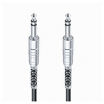 Maxtech-cavo Collegamento 2 Jack Da 6.5 Mm 3 Mt Cavetto Microfono Audio Stereo Jjack-07 -