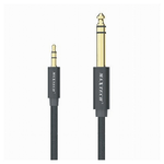 Maxtech-cavo Aux Jack Da 3,5 Mm A 6,5 ​​mm Audio Stereo Alta Qualità Da 3 Metri Ajack-05 -