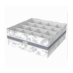 Cleafe-organizer Per Armadio 16 Scomparti Scatola Salvaspazio 32x32x12cm Fantasia 87332 -