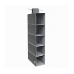 Cleafe-organizer Armadio Portatutto Appendibile Scarpe Borse 5 Ripiani 15x30x70cm 69704 -