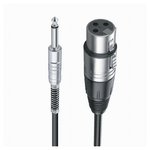 Maxtech-cavo Da Jack 6.5 Mm Mono A Xlr Femmina Audio Prolunga Per Microfono 3 Mt Jxlr-02 -