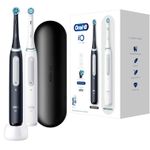 Oral-B Braun iO Series 4 Duo Adulto Spazzolino a vibrazione Nero, Bianco