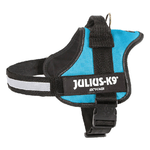 Julius-K9 Pettorina per cani K9 Powerharness Tg. 0 M - Tg. 0 (Circonferenza 58-76 cm Peso 14-25 Kg) Acquamarina