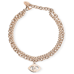 2JEWELS Bracciale in acciaio 316L e Pvd Rosé con cristalli