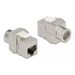 DeLOCK Modulo Keystone RJ45 femmina per LSA Cat.6A schermato senza utensili