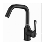 Cleafe-rubinetto Da Cucina Monocomando Miscelatore Girevole Lavello Nero Satinato 87258 -