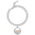 2JEWELS Bracciale in acciaio 316L ipoallergenico con zirconi