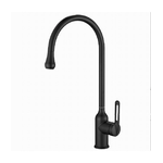 Cleafe-rubinetto Cucina Miscelatore Lavello Canna Alta Monocomando Nero Satinato 87261 -