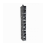 Cleafe-organizer Armadio Portatutto Pensile Scarpe Borse 10 Ripiani 15x30x120 Cm 69705 -