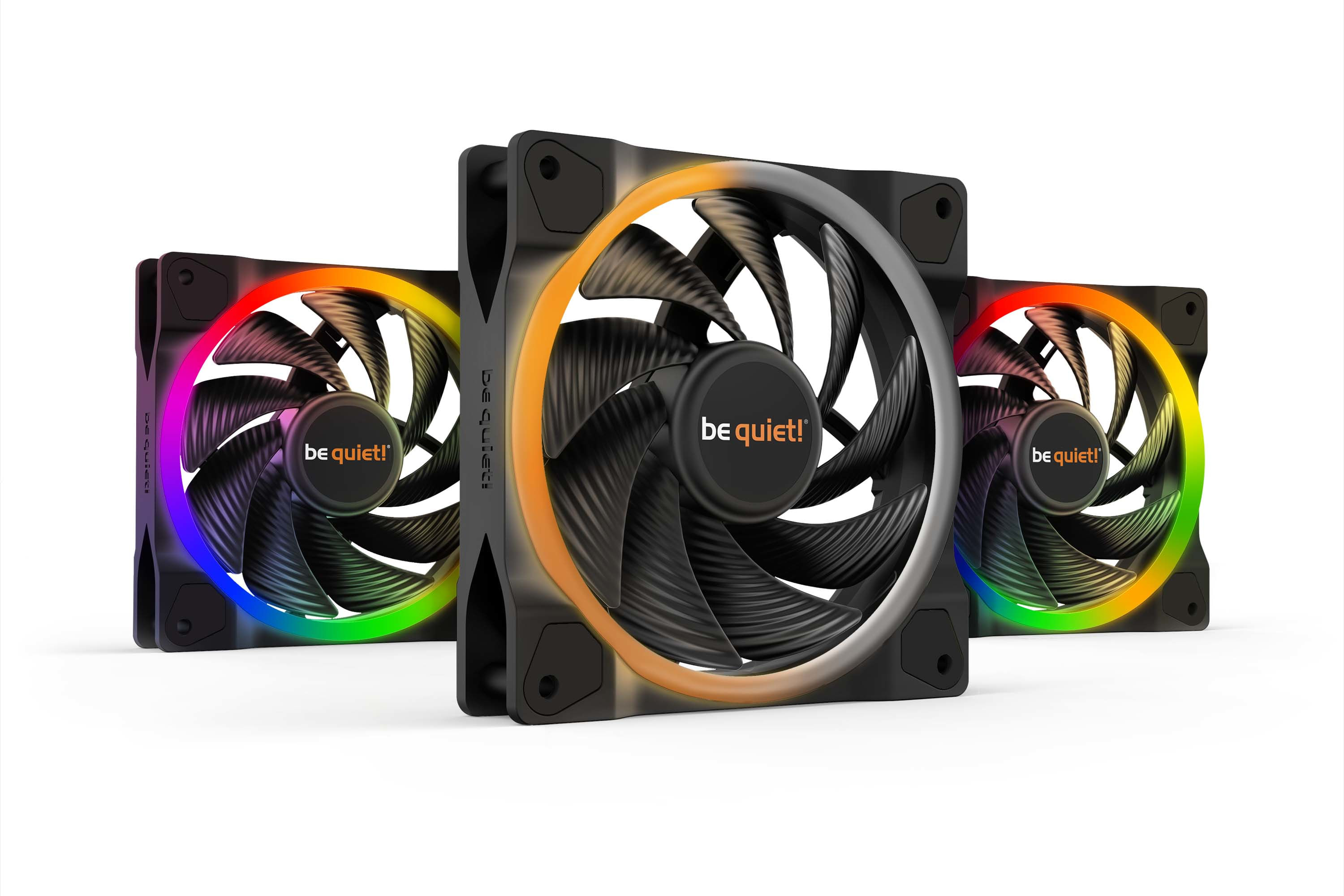 Be quiet! Light Wings | 120mm PWM Triple Pack high-speed Case per computer Ventilatore 12 cm Nero 3 pz