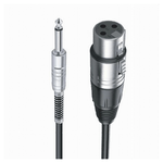 Maxtech-cavo Da Jack 6.5mm Mono A Xlr Femmina Audio Prolunga Per Microfono 10 Mt Jxlr-04 -