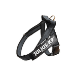 Julius-K9 Pettorina per cani IDC Color e Gray belt harness Tg. 0, 1, 2, 3 M - Tg. 0 (Circonferenza 58-76 cm Peso 14-25 Kg) Nero