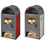 K-Line Stufa Kamin De Luxe Rosso Riscaldamento Efficiente e Design Elegante per Ambienti Confortevoli