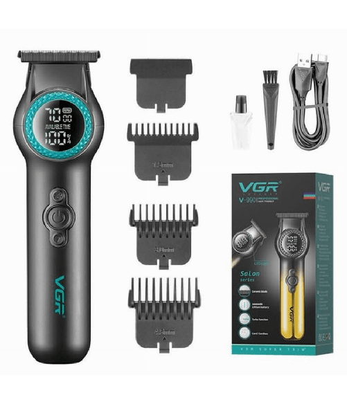 Maxtech-tagliacapelli Professionale A Batteria Display Digitale Carica Usb Cordless V990 -