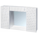 Maryplast Armadietto Bagno 2 Ante con Luce 58x12x37cm