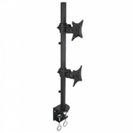 Techly ICA-LCD-350-D supporto da tavolo per Tv a schermo piatto 68,6 cm (27") Scrivania Nero