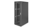 ARMADIO-36-UNITA--LINEA-SERVER--A-1787-x--L-600--P-1000MM.-COLORE-NERO-CON-PORTA-TRAFORATA-E-RUOTE