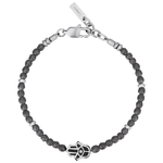 2JEWELS Bracciale in acciaio 316L ipoallergenico con ematite