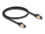 Delock-Cavo-di-rete-RJ45-Cat.6A-da-spina-a-spina-S-FTP-nero-da-50-cm-con-cavo-grezzo-Cat.7-adatto-per-l-industria-e-l-us