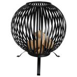 Esschert-Design-Braciere-a-Sfera-in-Acciaio-al-Carbonio-Nero-FF400