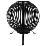 Esschert-Design-Braciere-a-Sfera-in-Acciaio-al-Carbonio-Nero-FF400