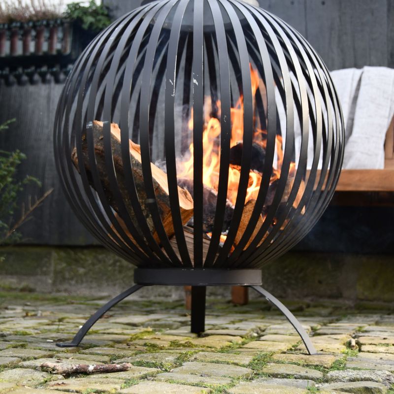 Esschert-Design-Braciere-a-Sfera-in-Acciaio-al-Carbonio-Nero-FF400