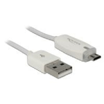 Delock Anschlsse USB 2.0 Typ A Stecker  Micro USB 2.0 Typ B Stecker  LED Anzeige 1. leuchtet rot Akku wird geladen 2