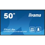 Iiyama LH5075UHS-B1AG visualizzatore di messaggi Pannello piatto per segnaletica digitale 125,7 cm (49.5") LCD Wi