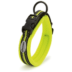 Record Collare per cani in nylon con dettagli catarifrangenti Ande XL - 2,5 cm-Circonferenza 50-55 cm Giallo