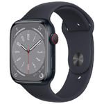 Apple Watch Series 8 GPS + Cellular 45mm Cassa in Alluminio color Mezzanotte con Cinturino Sport Band Mezzanotte