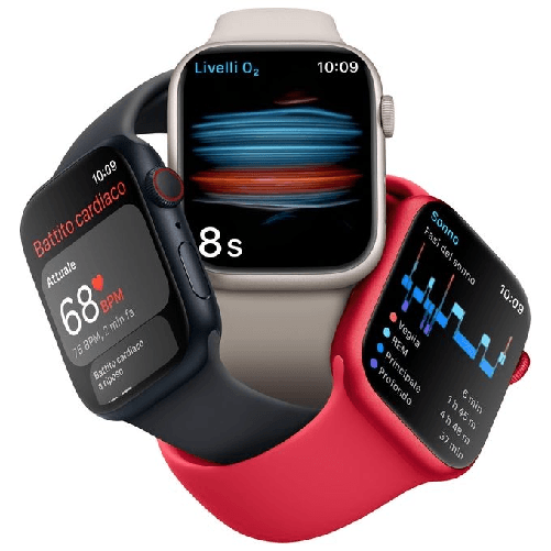 Apple-Watch-Series-8-GPS---Cellular-45mm-Cassa-in-Alluminio-color-Mezzanotte-con-Cinturino-Sport-Band-Mezzanotte-