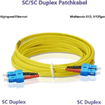 Helos Cavo patch in fibra ottica Helos SC/SC duplex 9/125m OS2 giallo 30m