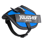 Julius-K9 Pettorina per cani IDC Powerharness Tg. Baby 2 2XS - Tg. Baby 2 (Circonferenza 33-45 cm Peso 2-5 Kg) Blu