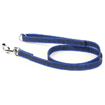 Julius-K9 Guinzaglio con maniglia e anello O Color e Gray Super-Grip M - 2 cm-Lunghezza 120 cm Blu