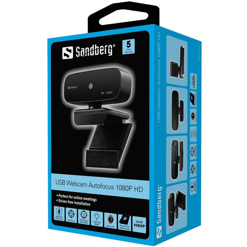 Sandberg-134-14-webcam-2-MP-1920-x-1080-Pixel-USB-2.0-Nero