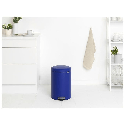 Brabantia-Newicon-20-L-Rotondo-Plastica-Acciaio-inossidabile-Blu