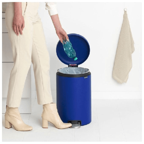 Brabantia-Newicon-20-L-Rotondo-Plastica-Acciaio-inossidabile-Blu