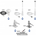 Navilock GNSS GALILEO GPS QZSS antenna marina 1575 MHz connettore BNC 28 dBi