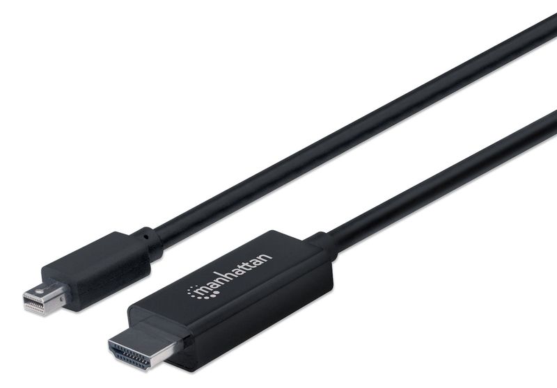 Manhattan-153232-cavo-e-adattatore-video-18-m-Mini-DisplayPort-HDMI-tipo-A-Standard-Nero--MINI-DISPLAYPORT-TO-HDMI-CABLE