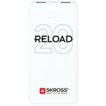 Skross Reload 20. Produktfarbe: Weiß, Form: Rechteck, Internationale Schutzart (IP-Code): IP20. Batterietechnologie: Lit