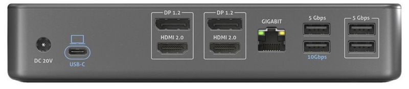 Anschlsse-2x-HDMI-2.0-4K60-2x-DP1.2-4K60-USB-3.2-Gen2-100W-PD-10Gbps-7x-USB-1x-Ethernet--Abmessungen-415x290x280mm