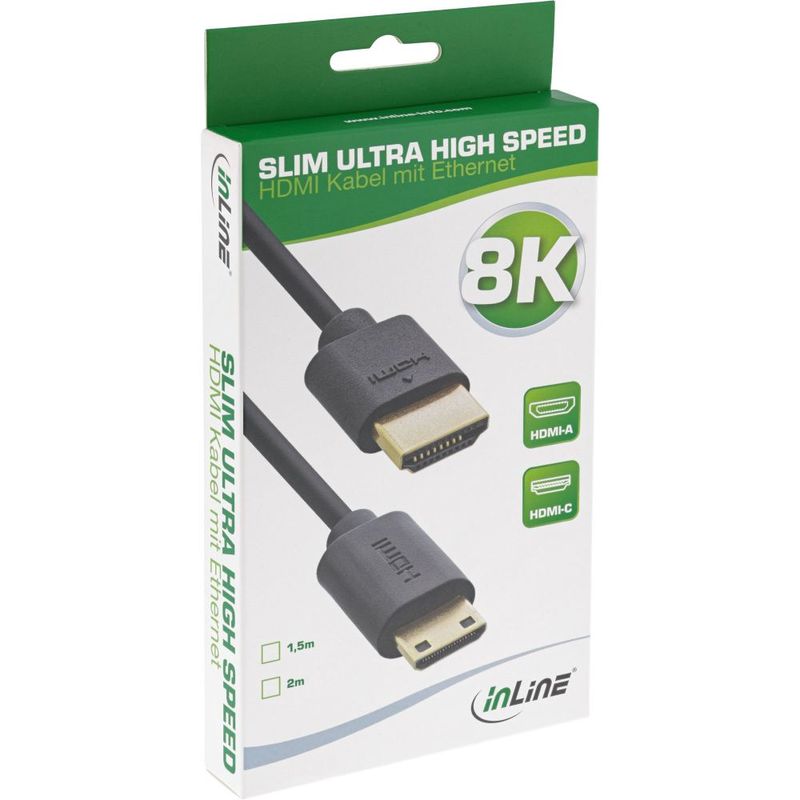 Cavo-HDMI-sottile-ad-altissima-velocita---8K4K---A-St.---C-St.-Mini---15-m