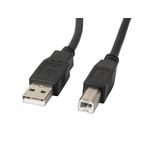 Lanberg CA-USBA-10CC-0050-BK cavo USB USB 2.0 5 m USB B Nero